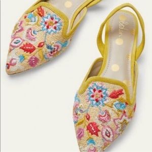 NEW Boden Rafia Pointed Flats, US 8.5 (UK 39)